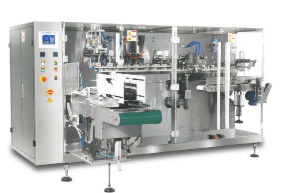 A máquina de embalagem de enchimento do malote horizontal do grânulo dos feijões para o alimento 380V 50 ensaca/minuto