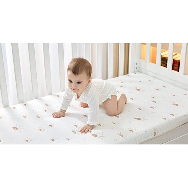 100% Cotton Muslin Bassinet Sheet Baby Crib Sheets Standard For 52*28 Inch