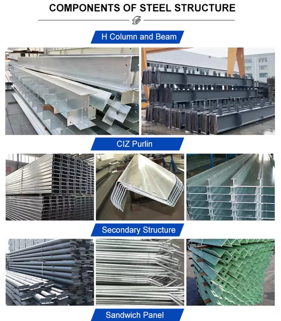 Customizable Prefabricated Steel Structure Industrial Aircraft Hangars for Safe Storage