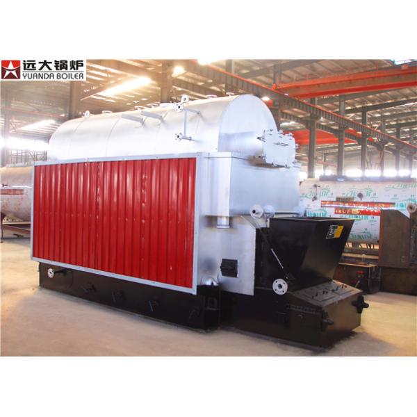 Commercial Coal Hot Water Boiler , 6 Ton Wood Fired Boiler SGS Certification