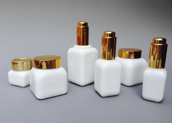 100% Pure Hand Made Glass Cosmetic Packaging Set 50g 40ML 100ML 120ML
