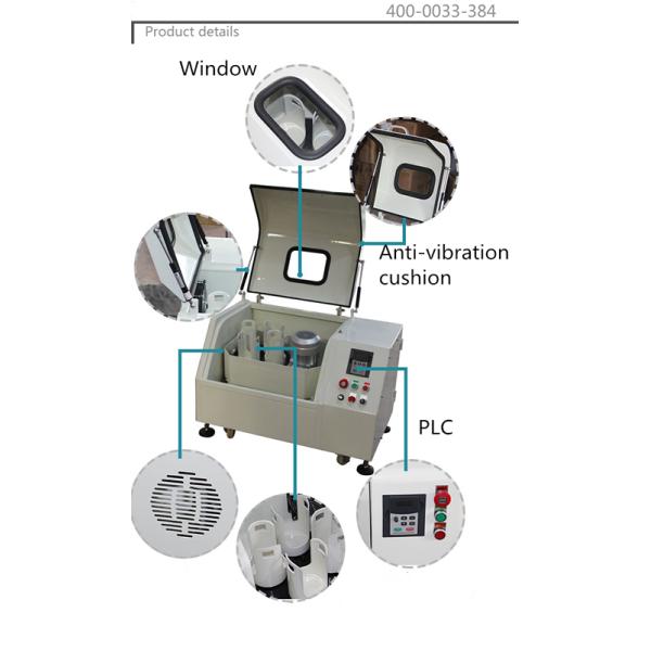No Dead Angle Lab Ball Mill Grinder Machine For Super Fine Powder Gear Drive Style
