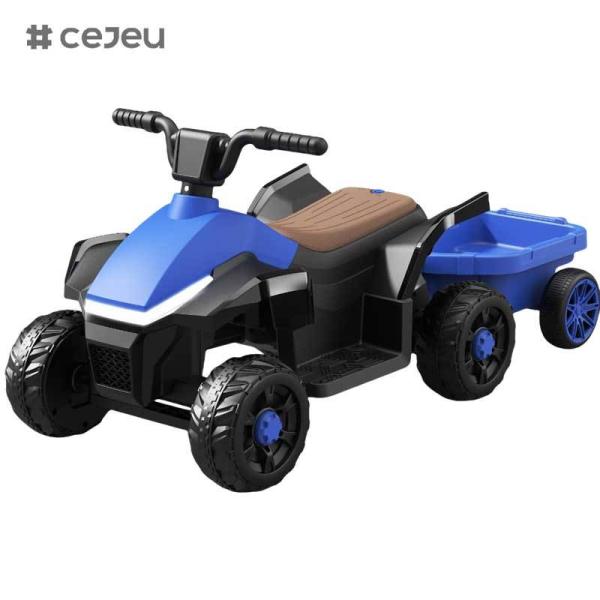 CJ-BEJ-3199 New 6-Wheel Electric Quad Bike Kids Battery-Powered Plastic Ride-on Vehicle One Drive Beach Off Road Toy Car
