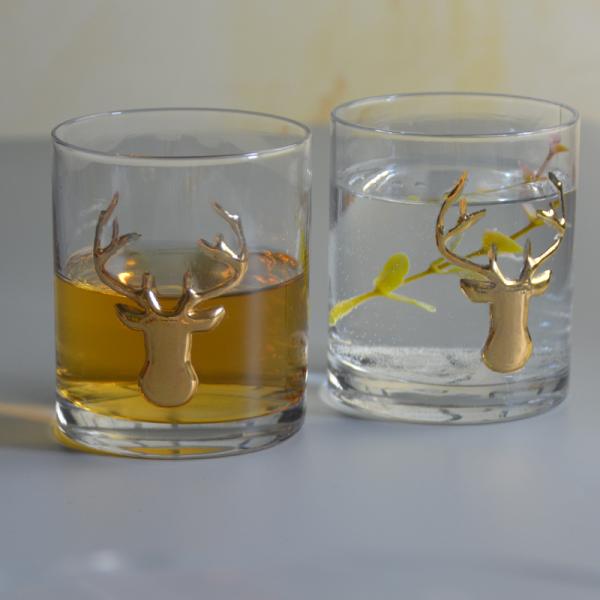 Decorative Round Personalised Whisky Glass For Christmas