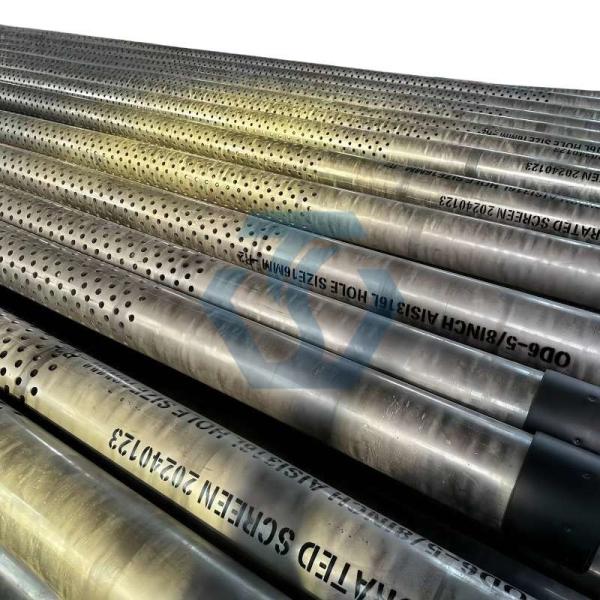 API 5CT Hot Water Geothermal Hot Spring Well Dewatering Metal Laser Slotted Screen Pipe Downhole Oil Sand Control Geological Spiral Slotted