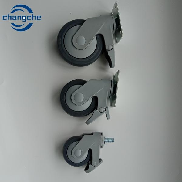 Heavy Duty TPR Rubber Medical Caster Wheels Trolley Furniture Replacement