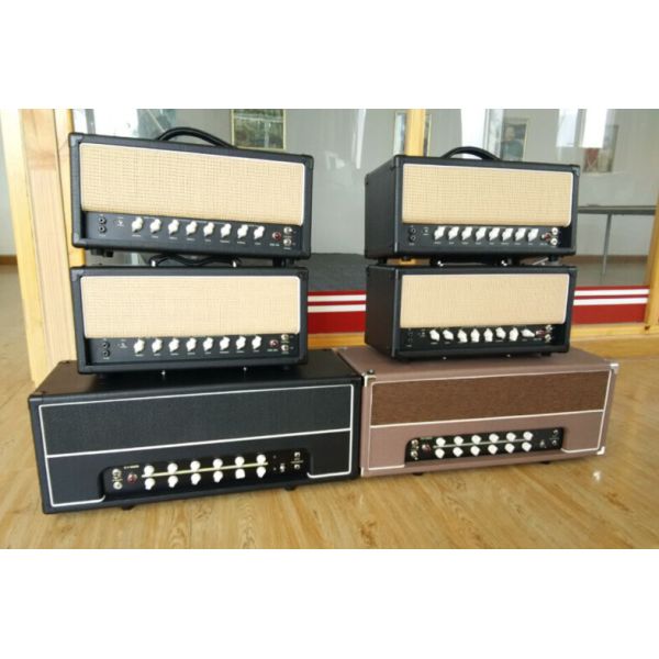 2204 Grand Style Hand Wired All Tube Guitar Amplifier Head 50W in Black or Brown