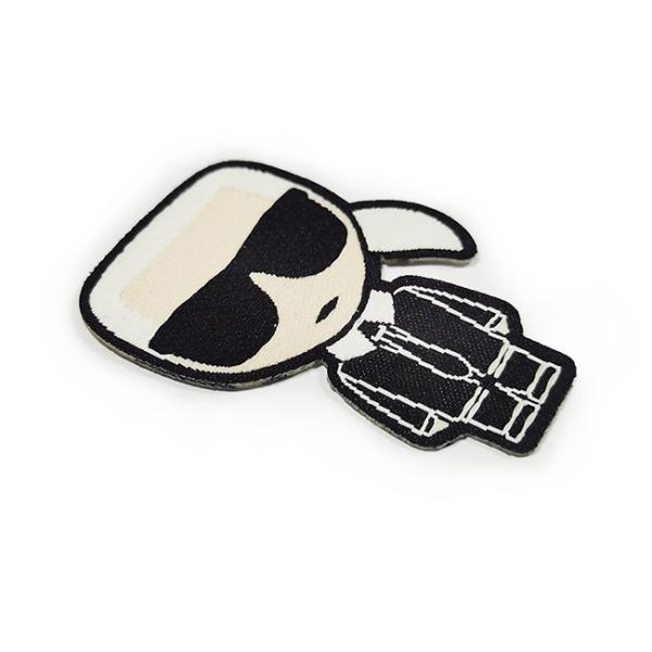 Heat Cut Edge Iron On Woven Label Textile Technics Size Customized Clothing Label