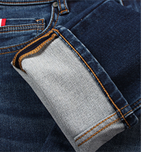 11.5 oz 55% Cotton 45% Polyester Black Black Denim Jeans Fabric