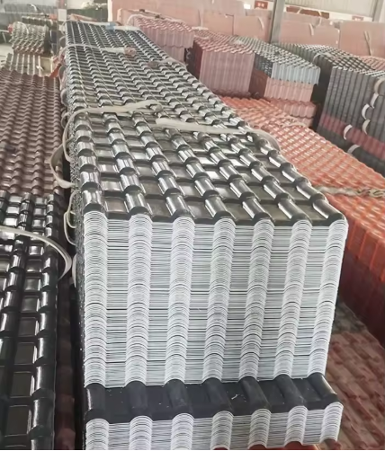 Customizable Architectural Roof Tile 2.5mm / 2.8mm / 3.0mm Thickness Synthetic Resin Tiles UV Resistant