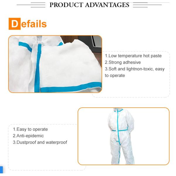 Голубая лента уплотнения шва клейкой ленты 18mm ЕВА TPU водоустойчивая