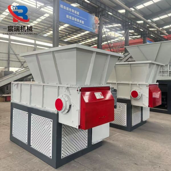 500 to 1000kg/h Single Shaft Shredder Hydraulic Pusher Plastic Wood Shredder