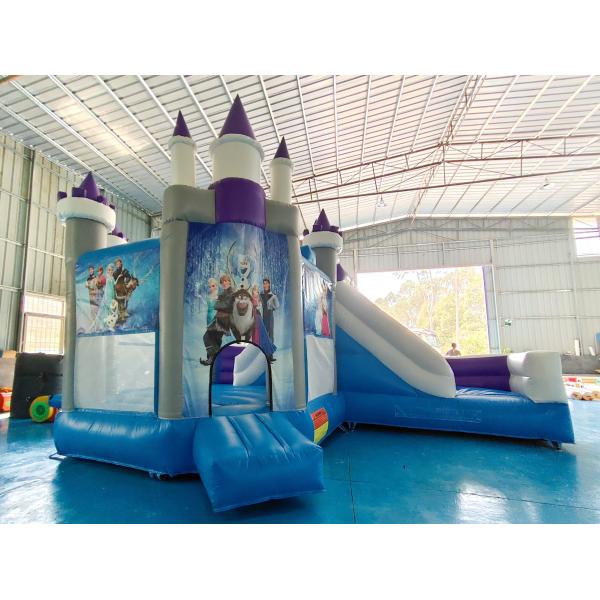 Hot Sale Inflatable Jumping House Frozen Cartoon Inflatable Slide For Party Inflatable Combo Castle For Outdoor Indoor