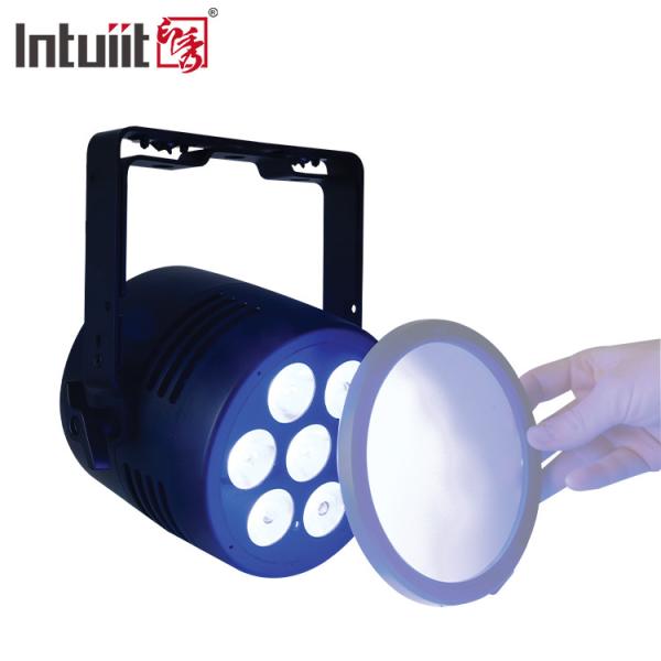 LED Par Lights 6in1 Stage Uplights 7x20W RGBWA-UV DMX512 Control Outdoor DJ Lights For Stage Party Club Disco Wedding Events