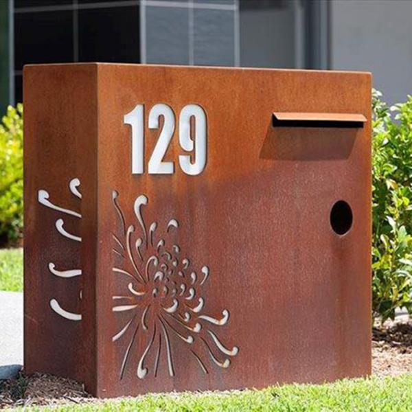 Weather-Resistant Apartment Complex Mailboxes Rustic Look Outdoor Decorations Modern Mail Box