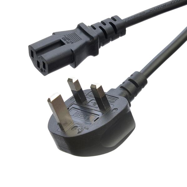 10-16A UK Power Cable Open Ended Rewireable 3 Prong Supply Laptop Electric Cable England Uk Pin 3 Standard Grounding