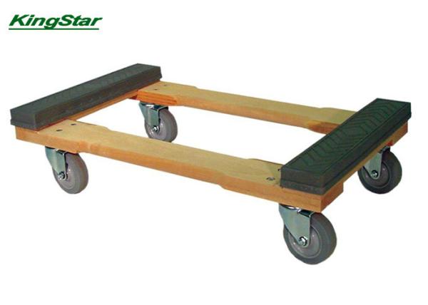 Rubber Caps Heavy Duty Furniture Dolly Open Frame Construction , 4 TPR Wheels