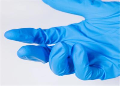 Highly Flexural Characteristic Disposable Nitrile Gloves Powder Free Latex Free 100 Pcs / Box