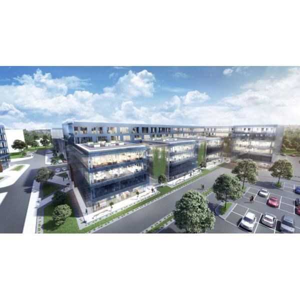 Edificio de oficinas Pared de cortina Tipos de vidrio transparente Vidrio hueco Anti ultravioleta Ventana comercial Pared de cortina aislamiento acústico