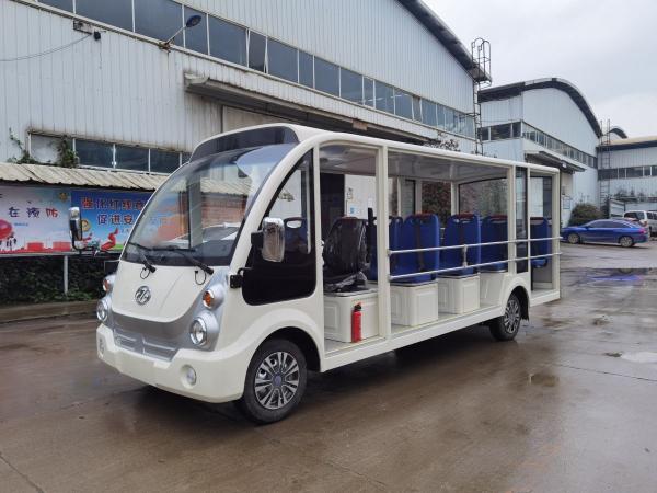 72V Large Capacity lead Acid Battery 14 Seater Electric Tourist Bus Sightseeing Car