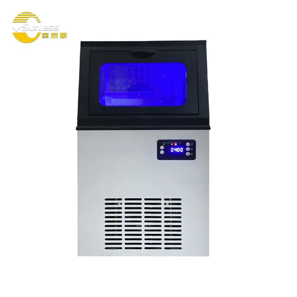 1000kg/24h Large Ice Maker Machine Commercial Square Ice Cube Maker Machine For