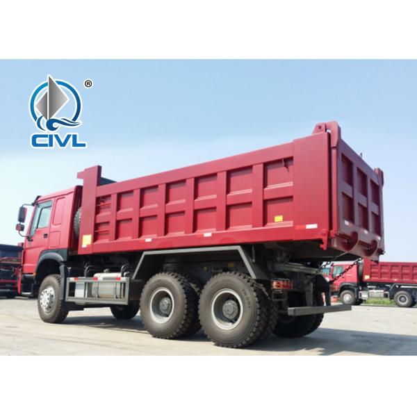 371hp EuroII Sinotruk HOWO7 New dump Tipper truck 20M3 Container with 1 sleeper and air condition spare tire