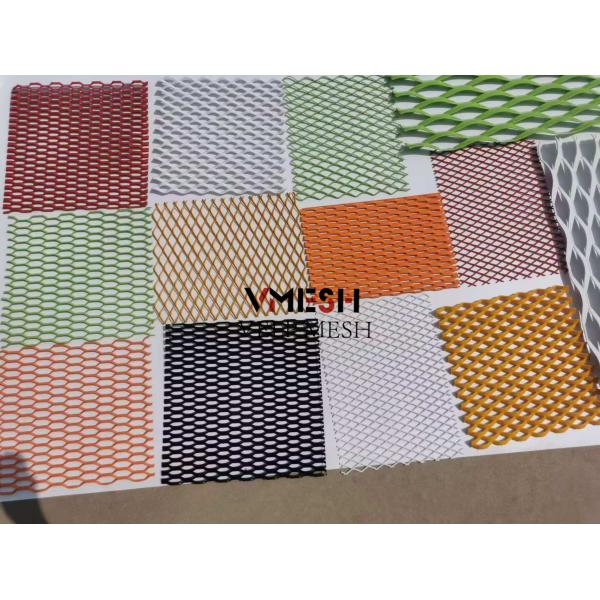 Decorative Archtectural Aluminium Plate Expanded Wire Mesh Standard Raised