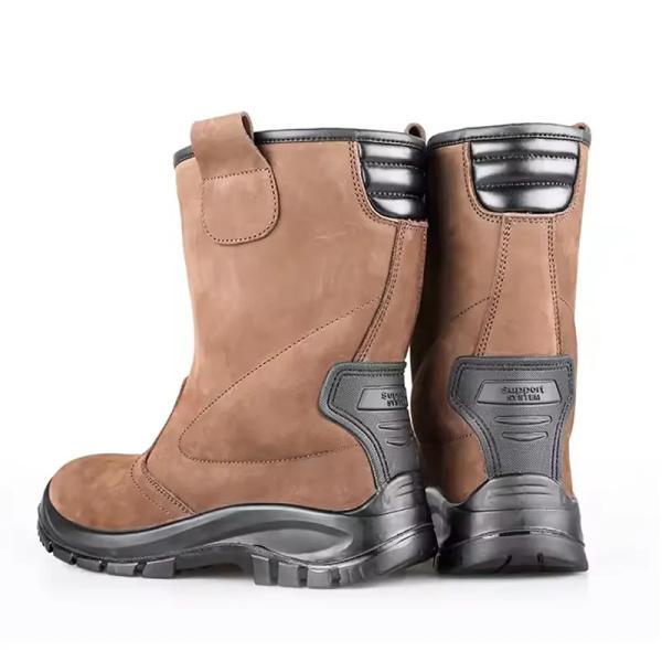 Chaussures à talons hauts nubuck bruns imperméables à l' eau et résistantes à l' huile