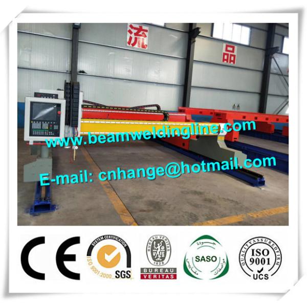 CNC Plasma Cutting Machine In H Beam Welding Line , Plasma Flame Cutting Machine