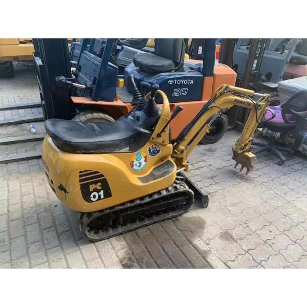 PC01 Original Color Used Komatsu Mini Excavator For Working Indoors