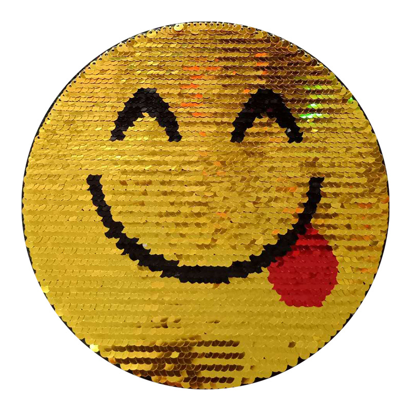 3D Cloth Patch Reversible Embroidery Patch Label with Beads and Sequins Embroidered Clothing Accessories Main Material Fabric