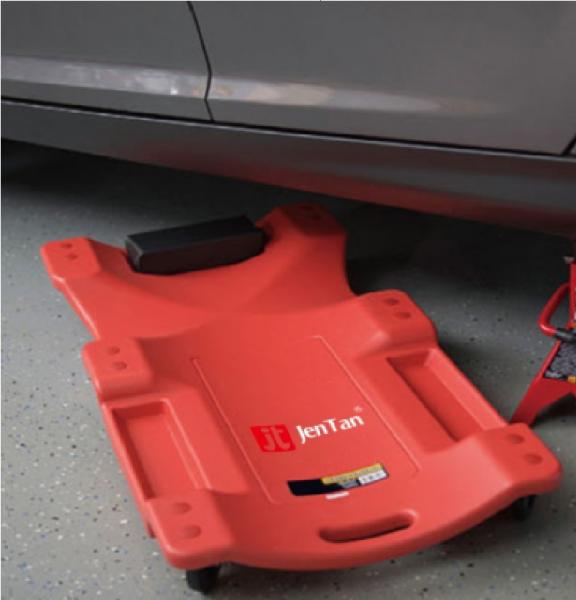 Cor Vermelha Creeper dobrável Mecânica de automóveis Creeper acolchado Sento de carrinho Creeper cama de carro