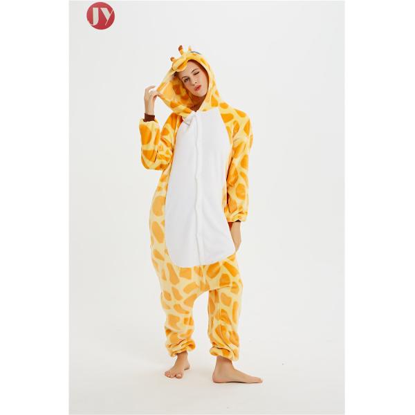 Wholesale Soft Flannel Fleece Funny Giraffee pajamas Mascot Costumes