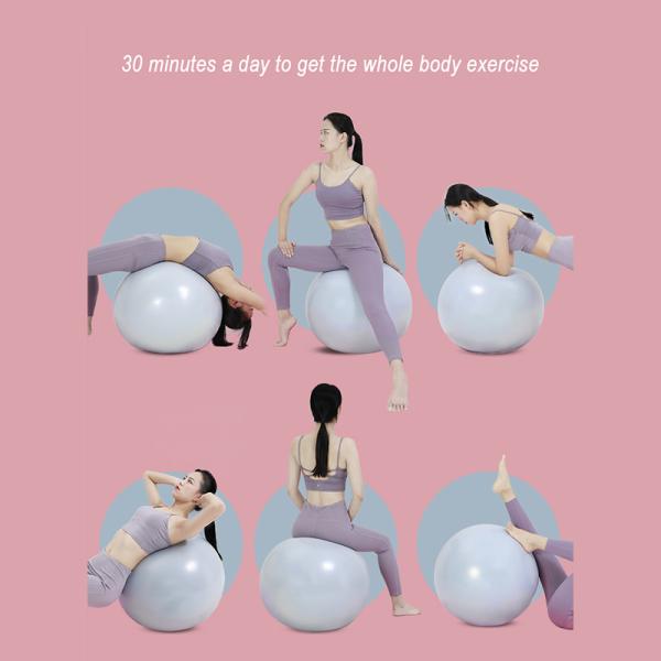 Quick Pump 55cm 65cm 75cm Anti Burst Exercise Pilates Yoga Ball