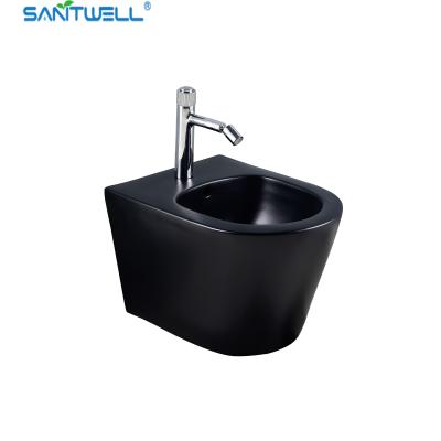 Tamanho branco de Hung Bidet 480*370*325 milímetro da parede da bandeja do WC do banheiro de SWJ0131MB, assoalho - bidê montado