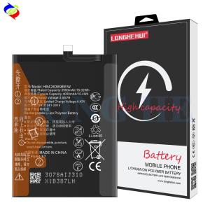 Bateria de polímero de iões de lítio preta HB426389EEW para Huawei Honor 20 Lite