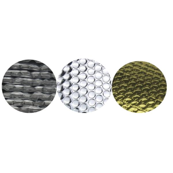 Exterior Tiles 4 Layers Aluminium Foil Bubble Wrap Insulation 4-30mm Diameter