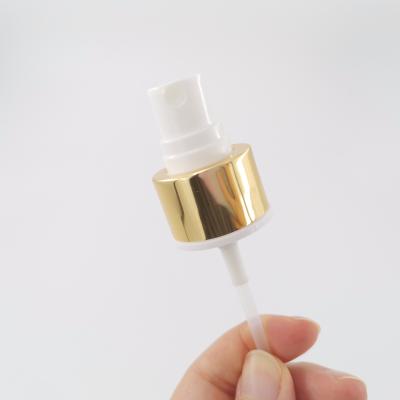 Bright Gold Aluminum Finger 24/410 Bottle Mist Sprayer