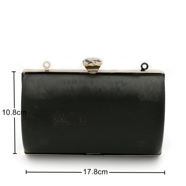 Wholesale Handbag hardware 17.8*10.8 cm gold custom metal box clutch frame purse frame
