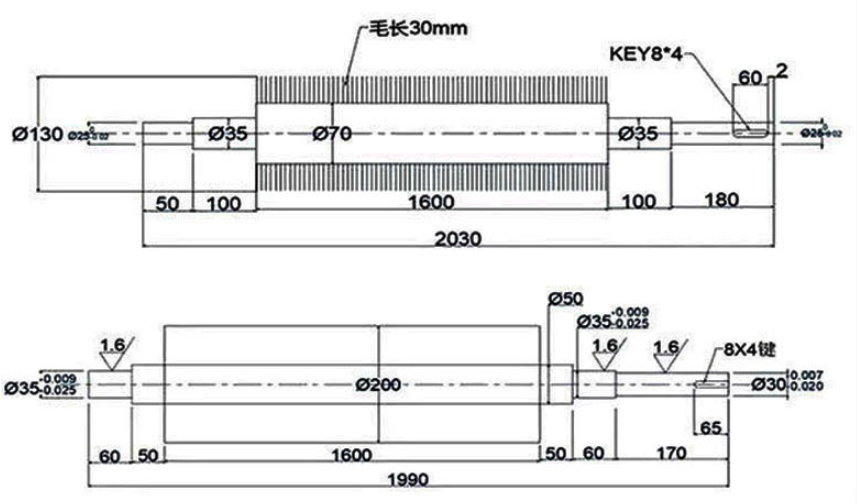 Dupont Bristle Nylon Abrasive Roller Brushes для полировки древесины