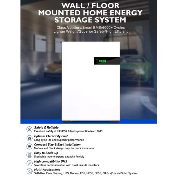 51.2v Lifepo4 5Kw 10Kw Generator Off Grid Home Solar System 48v 100Ah 200Ah Lithium Battery