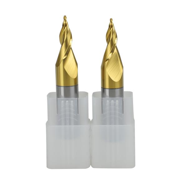 Steel Tungsten Carbide Endmills 65 Degrees Mini Engraving Milling Cutter For Acrylic Sheets