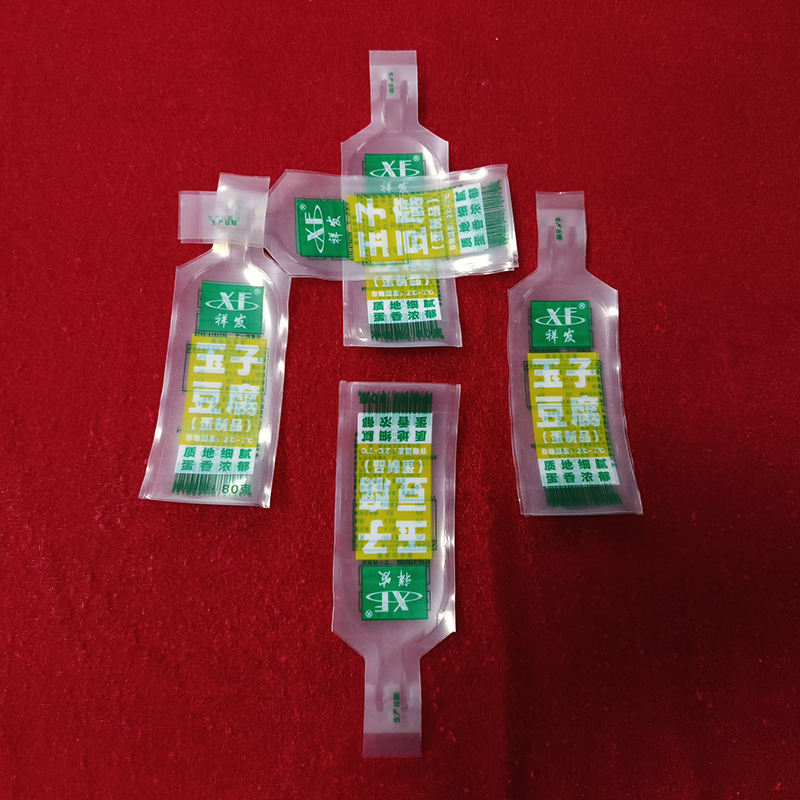 Food Service Boilable Japanese Tofu Tube 210g 285g Bulk Clear Custom Print Packaging