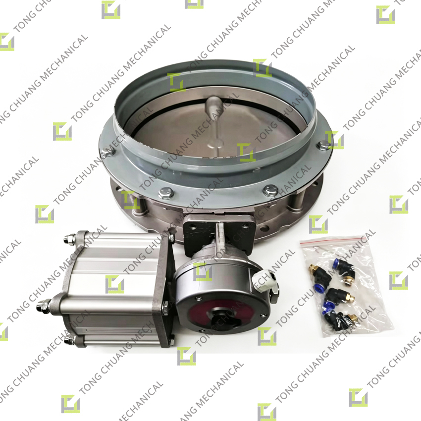 KRIO‑300 (with cylinder) Butterfly Valve Assembly for Concrete Machinery,Concrete Equipment Butterfly Valve Assembly,Complete Butterfly Valve Assembly,Butterfly Valve Assembly with Cylinder