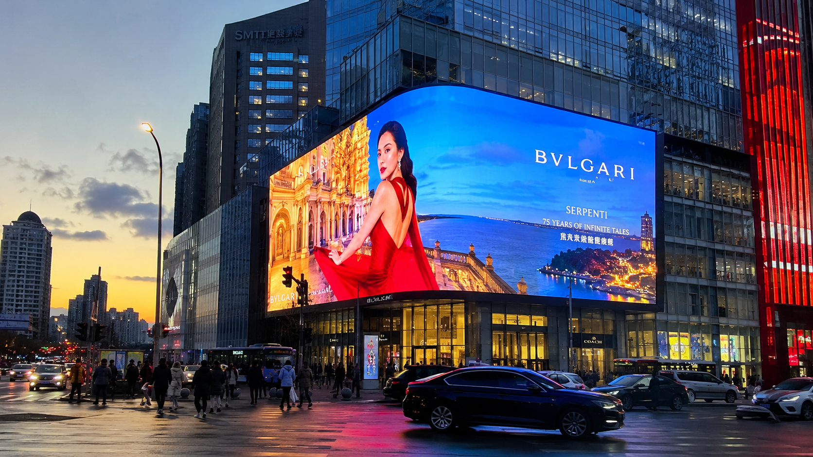 Lightweight Slim Advertising Outdoor LED Screen High Brightness 10000+ Nits