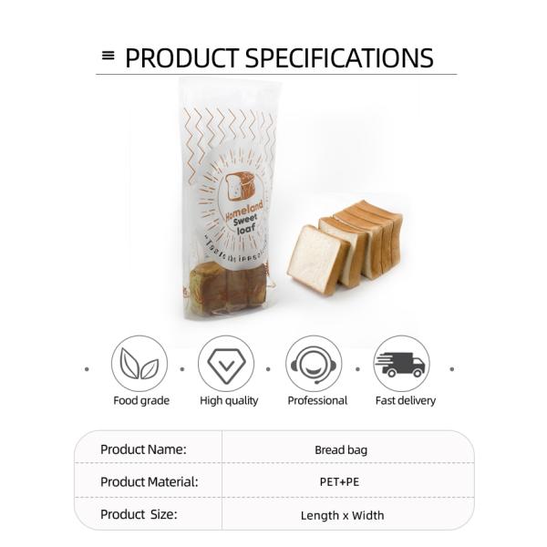 Сумка питы хлеба упаковки хлеба пекарни фабрики Китая упаковывая