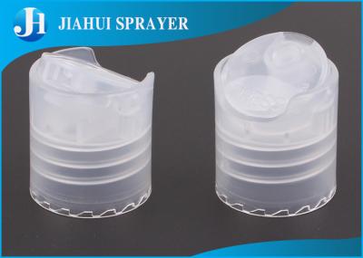 Transparent Round  Push Pull Plastic Flip Caps Customized For Cosmetic Products