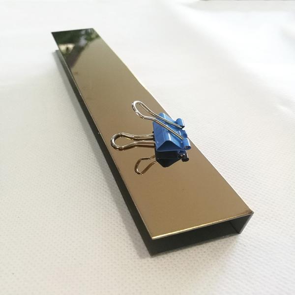 SS 304 Metal brush mirror U type stainless steel tile trim for decoration
