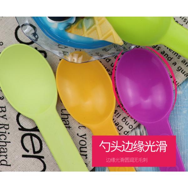 Small Dessert Spoons Made of Biodegradable Cornstarch with Customized Logo and Color