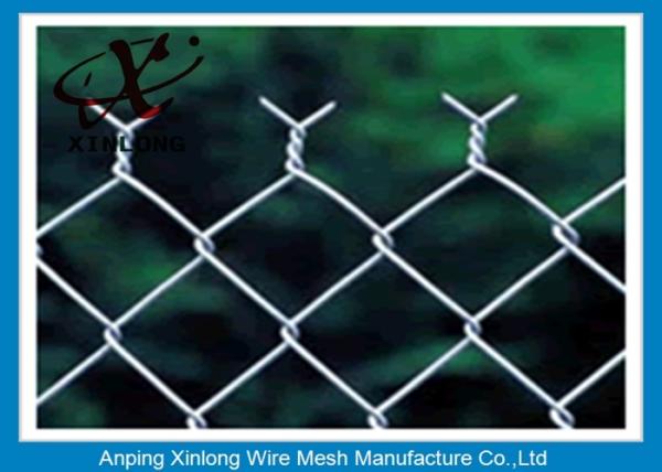 Farm Equipment Galvanized Steel Chain Link Fence 8 Foot Diamond Hole Shape